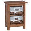 vidaXL Sidetabell Brun 38 x 28 x 50 cm Massivt mahognitre