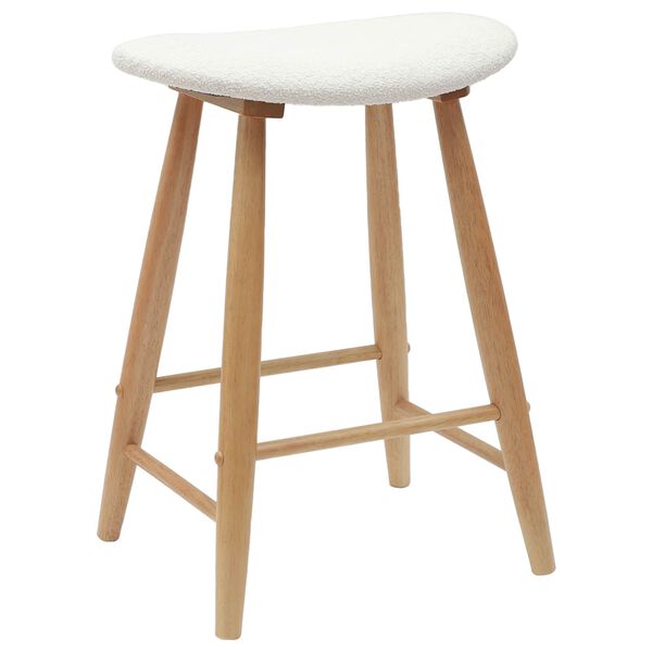 vidaXL Spisestoler 2 pcs Naturlig 46 x 37 x 63 cm Solid Gummitre