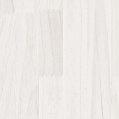 vidaXL Nattbord hvit 40x30,5x35,5 cm heltre furu
