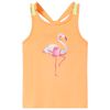Singlet for barn knalloransje 140