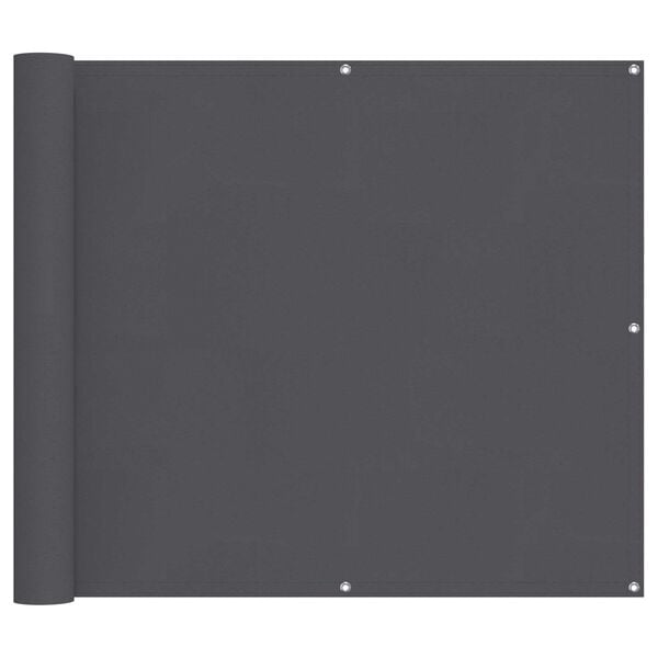 vidaXL Balkong Skjerm Antrasitt 100 x 300 cm Oxford Stoff