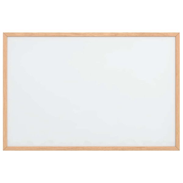 vidaXL Magnetisk whiteboardtavle med ramme i heltre furu 60x40 cm