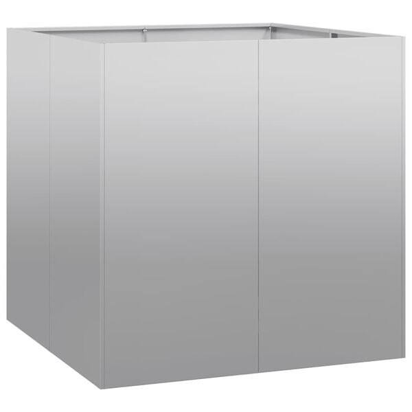 vidaXL Plantekasse 80x80x80 cm galvanisert st&aring;l