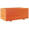 vidaXL Plantekasse voksbrun 110x60x49,5 cm heltre furu