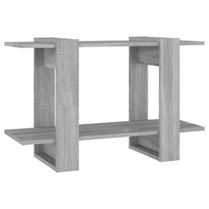 vidaXL Bokhylle/romdeler grå sonoma eik 80x30x51 cm