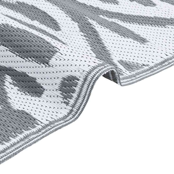 vidaXL Utendørs teppe ARAKIL Lysegrå 300 x 400 cm PP