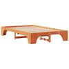 vidaXL Sengestamme Vokset Brun 120 x 190 cm Massiv furu