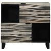 vidaXL Sideboard Hvit 80 x 33 x 75 cm heltre mango