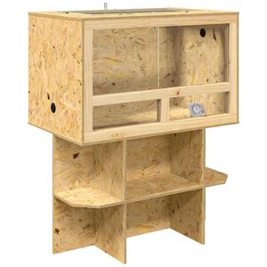 vidaXL Terrarium Brun 80 x 50 x 100 cm OSB