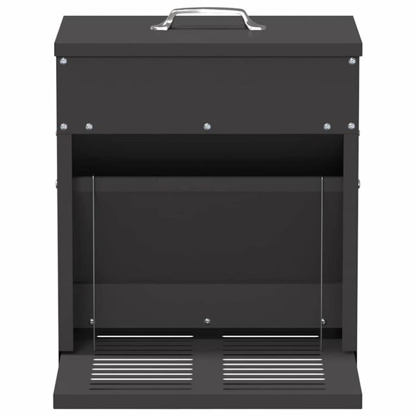 vidaXL Kylling Trampefr&oslash; Svart 33 x 42 x 40 cm Kaldvalsget St&aring;l