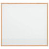 vidaXL Magnetisk whiteboardtavle med ramme i heltre furu 60x55 cm
