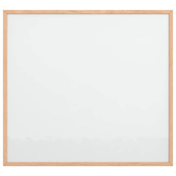 vidaXL Magnetisk whiteboardtavle med ramme i heltre furu 60x55 cm