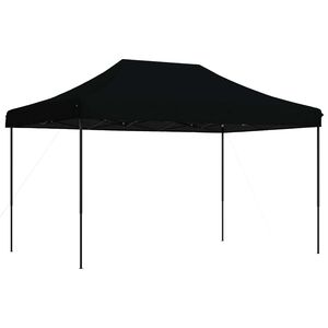 vidaXL Sammenleggbart partytelt pop-up svart 440x292x315 cm