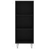 vidaXL Highboard svart 34,5x32,5x180 cm konstruert tre