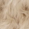 vidaXL Faux Skinnmatte Tafalla Beige 120 x 120 cm Polyester