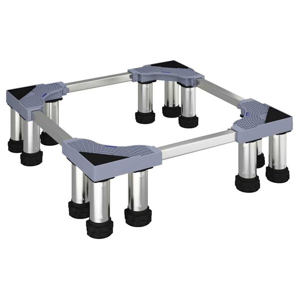 vidaXL Vaskemaskinsokkel Grå 67 x 67 x 21.5 cm Metall