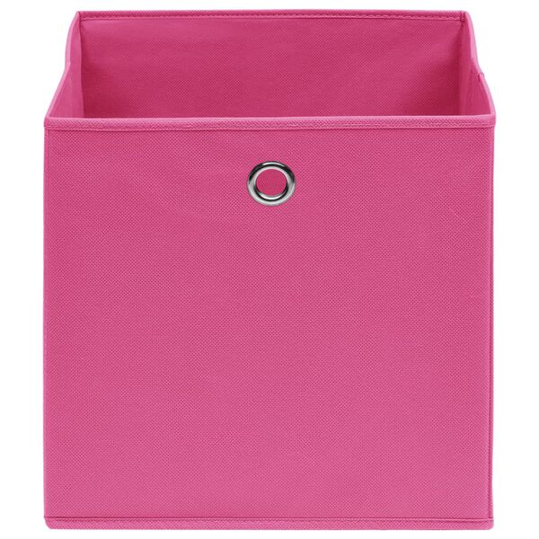 vidaXL Oppbevaringsbokser 4 stk rosa 32x32x32 cm stoff
