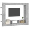vidaXL TV-benk betonggr&aring; 152x22x113 cm konstruert tre