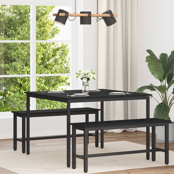 vidaXL Spisebord METALL