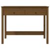 vidaXL Skrivebord med skuffer honningbrun 100x50x78 cm heltre furu