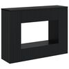 vidaXL Konsollbord Stripete Svart 101 x 29 x 74 cm Konstruert tre