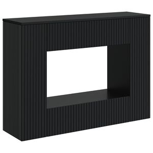 vidaXL Konsollbord Stripete Svart 101 x 29 x 74 cm Konstruert tre