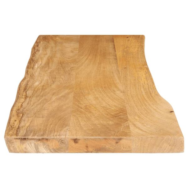 vidaXL Bordplate 140x40x2,5 cm naturlig kant heltre mango