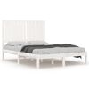 vidaXL Sengeramme hvit heltre 120x190 cm Small Double