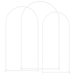 vidaXL Bryllupsbue 3 stk. Hvit 120 x 40 x 217 cm St&aring;l