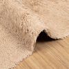 vidaXL Flossteppe med lang luv NAVARRA beige 240x240 cm polyester
