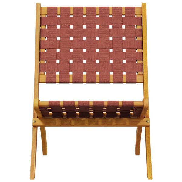 vidaXL Solsenger 2 stk med bord mørkerød heltre akasie