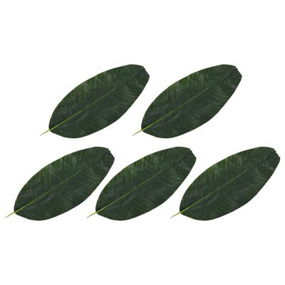 vidaXL Kunstige banantreblader 5 stk grønn 62 cm