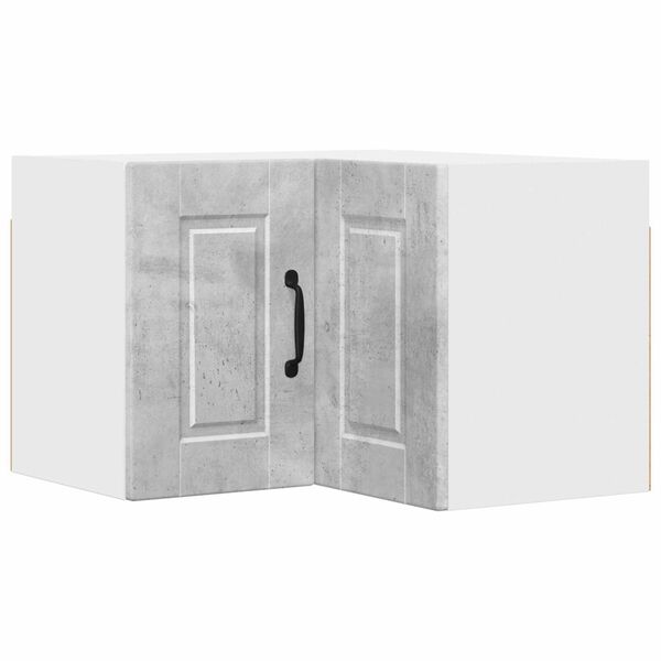 vidaXL Kj&oslash;kkenskap med hylle Betonggr&aring; 57 x 57 x 40 cm Konstruert tre