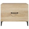 vidaXL Salongbord med metallben 2 stk sonoma eik 50x50x40 cm