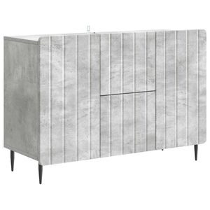 vidaXL Serviesskap Betonggr&aring; 89 x 34,5 x 62 cm Konstruert tre