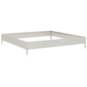 vidaXL H&oslash;ybed 100x100x18,5 cm rustfritt st&aring;l