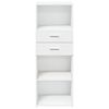 vidaXL Hylle hvit 45x42,5x124 cm konstruert tre