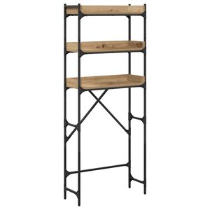 vidaXL Vaskemaskinhylle Artisan Eik 67 x 25 x 163 cm Konstruert tre