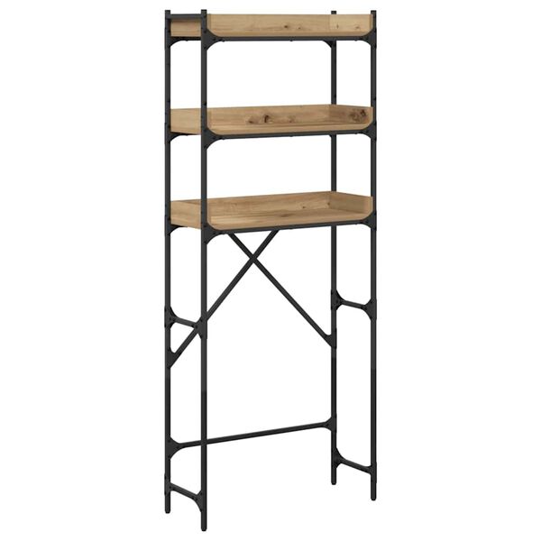 vidaXL Vaskemaskinhylle Artisan Eik 67 x 25 x 163 cm Konstruert tre