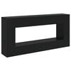 vidaXL Konsollbord Stripete Svart 155 x 29 x 74 cm Konstruert tre
