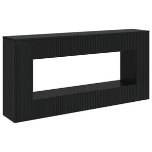 vidaXL Konsollbord Stripete Svart 155 x 29 x 74 cm Konstruert tre