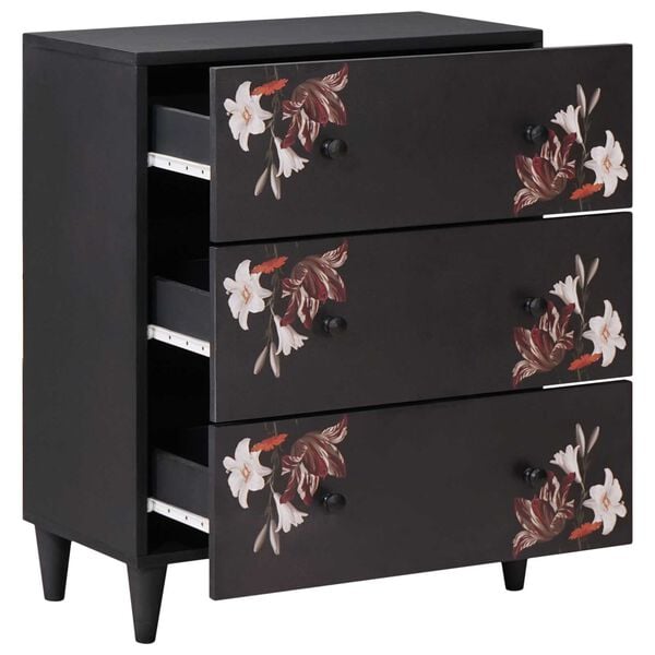 vidaXL Oppbevaringsskap Flerfarget 60 x 33,5 x 75 cm Massiv mango tre