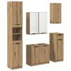vidaXL Baderomsinnredningssett 5 stk. Artisan Eik 64,5 x 33,5 x 59 cm