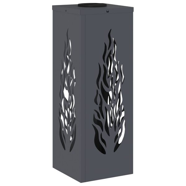 vidaXL Solenergi LED stibelys 2 pcs Antrasitt Kaldvalset st&aring;l