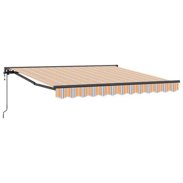 vidaXL Innvendbar Markise Bl&aring; og Oransje 350 x 250 cm