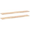 vidaXL Flytende hyller 2 stk 120x20x2 cm ubehandlet heltre akasie