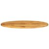 vidaXL Bordplate 140x50x3,8 cm oval heltre mango