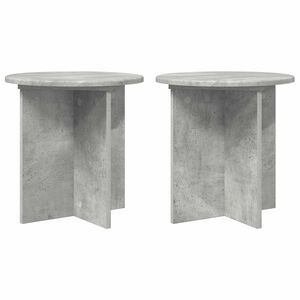 vidaXL Planteholder 2 pcs Betonggr&aring; 40 x 40 x 40 cm Konstruert tre