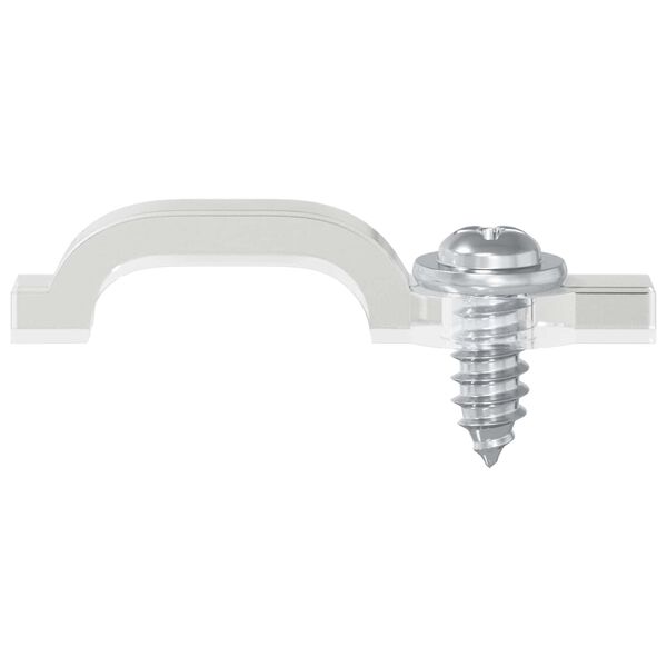 vidaXL LED Strip Clips 2 pcs Gjennomsiktig 23,8 x 7,3 x 4,3 mm