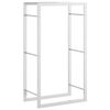 vidaXL Vedstativ 50x28x94 cm rustfritt st&aring;l